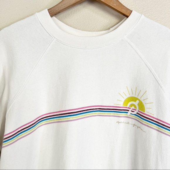 SPIRITUAL GANGSTER x PELOTON Classic Crew Sweatshirt in White - Picture 5 of 11